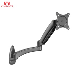 <span class=keywords><strong>Support</strong></span> mural à ressort mécanique réglable en aluminium pour écran unique avec fixation V-mounts, gestion des câbles, L18D, compatible écran <span class=keywords><strong>27</strong></span> <span class=keywords><strong>pouces</strong></span> - Product Image 1