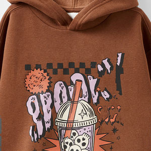 Felpa con Cappuccio Oversize in Cotone Biologico per Bambini, Felpa Sostenibile per Bambini, Pullover Personalizzato per Bambini - Product Image 3