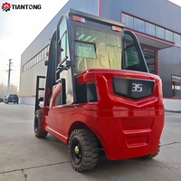 Montacargas Eléctrico de 3.5 Toneladas con Batería de Litio, Altura de Elevación Ajustable, Tipo Sit-Down para Uso Industrial y de Construcción