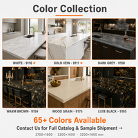 Lembaran Batu Kuarsa Seri Linear Putih Kustom, Tebal 15-30mm, Meja Dapur Modern untuk Dapur dan Dinding Kamar Mandi