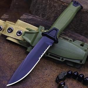 Cuchillo de Hoja Fija de Acero Inoxidable GACI Survival Tactic con Funda de Goma para Caza, Camping, OEM, Personalizable, 1 Año de Garantía - Product Image 2