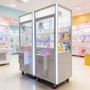 เครื่องคีบตุ๊กตา BH สีขาว ขนาดใหญ่ สำหรับใช้งานเชิงพาณิชย์ ปรับแต่งได้ วัสดุโลหะ/อะคริลิก/กระจกนิรภัย เครื่องคีบตุ๊กตาขนนุ่ม - Product Image 5