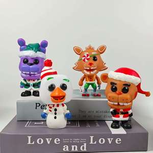 Vente en gros de figurines de Noël en édition limitée : renard en pain d'épices et ours brun, modèles, figurines de dessins animés et ornements - Product Image 2