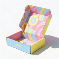 Boîtes pliantes personnalisées en carton ondulé écologiques et recyclables pour poudre libre, avec gaufrage et pelliculage mat, taille sur mesure