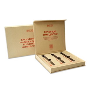 Caja de Regalo de Cartón Marrón de Lujo, Caja Rígida de Papel con Imán e Inserto - Product Image 1