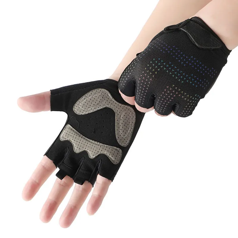 Gants d'entraînement fabriqués en usine Gants de cyclisme respirants à écran tactile personnalisés avec demi-doigts à vendre