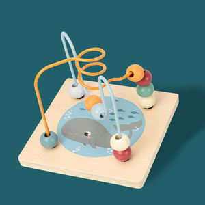 Blocs assortis de forme de couleur océan quatre en un rond <span class=keywords><strong>perle</strong></span> boîte occupée bébé <span class=keywords><strong>Montessori</strong></span> jouet éducatif - Product Image 3