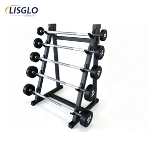 Support de rangement commercial robuste en acier pour 5 barres de musculation, support fixe pour barres droites et <span class=keywords><strong>EZ</strong></span> <span class=keywords><strong>Curl</strong></span>, équipement de gym personnalisable avec logo - Product Image 3
