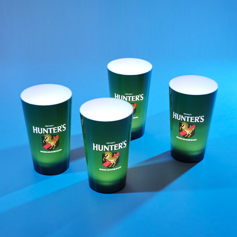 Custom Plastic LED Flashing Beer Glass