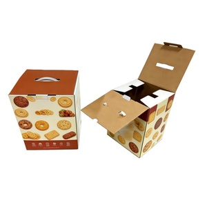 Nouvelles arrivées : boîtes d'emballage pour produits alimentaires en carton ondulé avec logo personnalisé, impression offset et poignées - Product Image 4