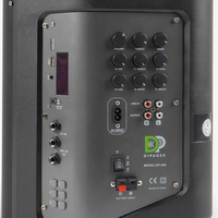 Haut-parleur de karaoké haute puissance DP-899 de 8 pouces avec écran intégral, éclairage LED RGB, subwoofer et télécommande pour appairage TWS – Vente en gros