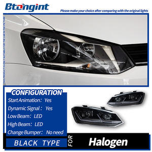 <span class=keywords><strong>Accessori</strong></span> Auto Adatti per <span class=keywords><strong>Volkswagen</strong></span> <span class=keywords><strong>Polo</strong></span>, Gruppo Fari Modificati LED con Doppia Lente L e Luci Diurne DRL dal 11-18 - Product Image 4