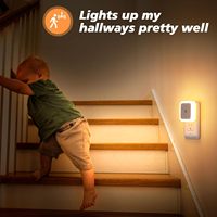 Crépuscule à l'aube veilleuse veilleuse capteur brancher au mur salle de bain couloir escaliers cuisine chambre Garage Led enfants veilleuses