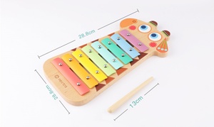 Wholesale Cute <b>Wooden</b> Xylophone Musical Instrument for Kid Children Orff Percussion Instruments with Rainbow Keys and <b>Mallet</b> - Product Image 2