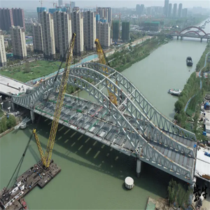 โครงโครงเหล็กแบบพกพาสะพานทรัสแบบแยกส่วนโครงเหล็กโครงเหล็กเสริมโครงสร้างสะพาน Bailey - Product Image 6