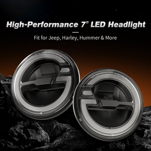 Faro LED DOT de 7'' con Luz de Posición de Encendido para Jeep Wrangler JK <span class=keywords><strong>Sahara</strong></span> Rubicon Sport S TJ LJ Unlimited CJ7 CJ8 2007-2017 - Product Image 5