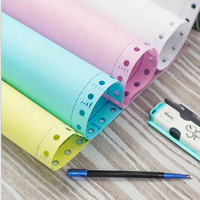 Papel de computadora sin carbón continuo Formulario NCR Papel de factura de Oficina de Impresión 9,5*11 "Hoja completa 9,5*11" Papel de computadora NCR