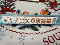 Jeu de Mahjong Américain de Noël Hivernal, 160 Tuiles, Acrylique 4 Couches, Gravure Casse-Noisette, Vente en Gros