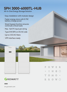 Système de batterie tout-en-un Growatt 5-40KWH LiFePO4 6000 cycles ALP 5.0L-E1 IP66 Extérieur - Product Image 5