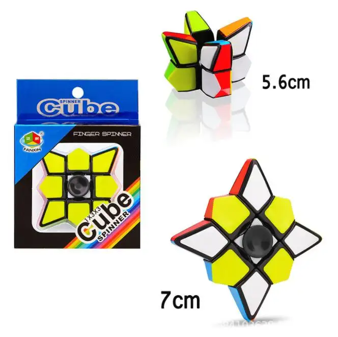 Creative Magic Cube Fidget Spinner Brain Teaser Magic Cubes Spinner Toy Anti-stress Puzzle Toys For Children Gifts