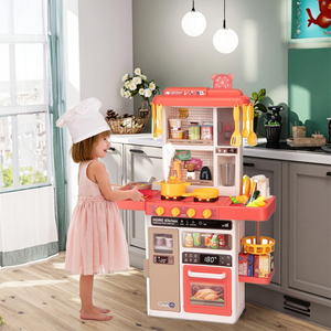 <span class=keywords><strong>Cuisine</strong></span> de jeu pour enfants avec évier à jet d'eau, table de <span class=keywords><strong>cuisine</strong></span> jouet avec lumières et sons réalistes - Product Image 6