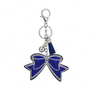 2025 New Creative Gift <b>Crystal</b> Rhinestone Bow <b>Key</b> Chains Car Pendant - Product Image 6