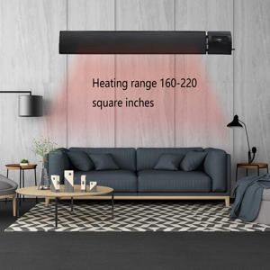 1800W điện sưởi ấm hồng ngoại không khung điều khiển từ xa tường/trần nóng nhôm carbon chiếu sáng treo tường - Product Image 3