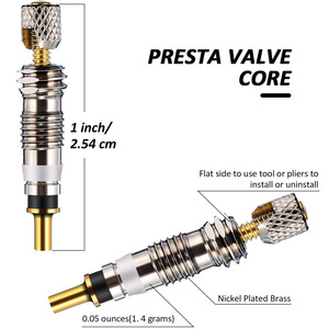 Kit d'outils de démontage de valve française pour vélo, ensemble de 21 pièces pour réparation et entretien des pneus tubeless de VTT et de vélo de route - Product Image 4