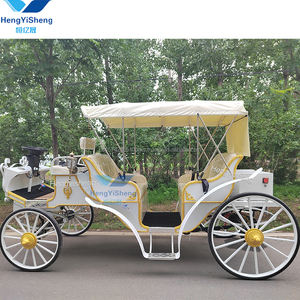 Fabricante profesional Boda eléctrica Carruaje sin caballos Cenicienta Entrenador de caballos Calabaza Carruaje de caballos Buggy - Product Image 1