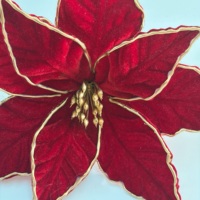 Fleurs artificielles de Poinsettia pour décoration de Noël, idéales pour couronnes, de haute qualité, pour affichage festif en maison, centre commercial, taille personnalisée, cérémonie