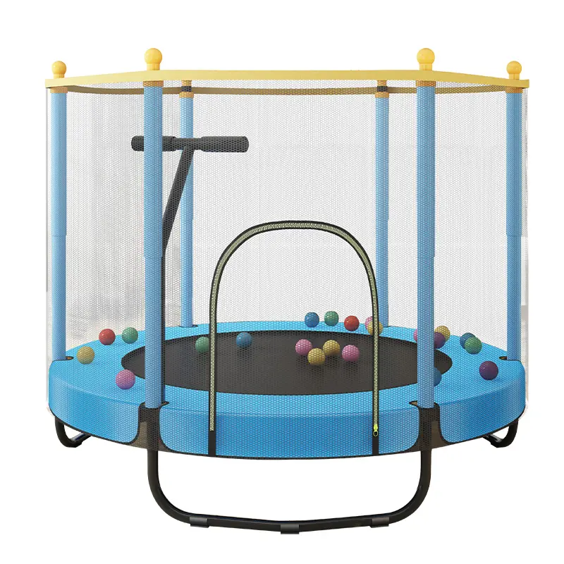 Letto Jumping Crawl piccoli giocattoli bambino recinzione rete Mini interno per bambini bambino trampolino con pieghevole Bungee Rebounder