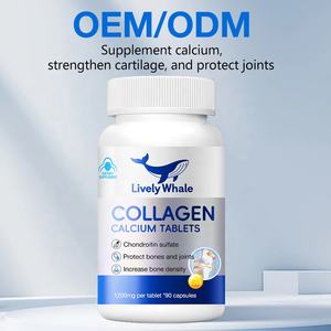 Comprimés de <span class=keywords><strong>calcium</strong></span> de collagène de baleine vivante-Usine d'origine/ODM OEM/Personnalisation de l'étiquette, - Product Image 2