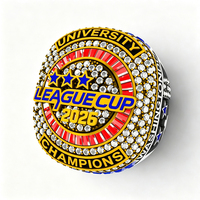 Bague de championnat style Coupe Stanley 2026 personnalisée, avec logo d'équipe de hockey sur glace, sertie pavé, bijoux de luxe pour homme, cadeau pour les fans