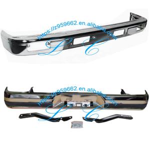 Parachoques Trasero Cromado 52105-89111 para HILUX 1988 1992 1998 2002, Parachoques Delantero para Camioneta 52101-89101 - Product Image 4
