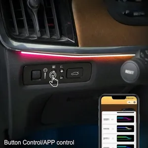 Kit d'éclairage d'ambiance cristallin RGB pour <span class=keywords><strong>Volvo</strong></span> <span class=keywords><strong>XC60</strong></span> S60 2015-2025, panneau <span class=keywords><strong>LED</strong></span> intérieur, mise à niveau <span class=keywords><strong>LED</strong></span>, contrôle par application, style OEM - Product Image 5