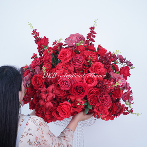 Mini Bola de flores centro de mesa decoraciones de boda soporte de flores y bola para el hogar - Product Image 4