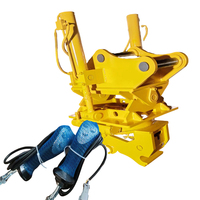 Attache rapide pour excavatrice de 3 à 30 tonnes avec rotateur inclinable et attache rapide hydraulique, dispositif d'accouplement efficace compatible avec l'attache rapide