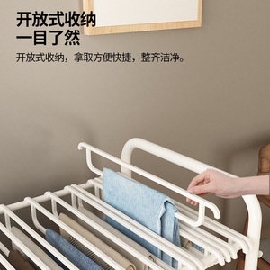 Organizador de Ropa, Perchero Metálico Móvil, Armario de Almacenamiento Rectangular de Acero, Tendedero para Uso Doméstico - Product Image 3