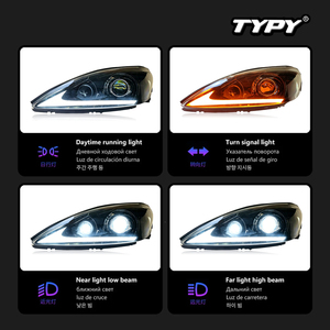 Conversions de phares à LED pour Toyota Camry 2003-2005 avec feux de jour et clignotants séquentiels. - Product Image 3