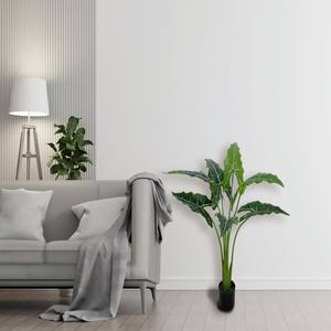110cm/43 pulgadas plantas artificiales Sarian <span class=keywords><strong>elefante</strong></span> <span class=keywords><strong>oreja</strong></span> Alocasia hoja en <span class=keywords><strong>maceta</strong></span> Tropical Artificial Alocasia planta para interior y exterior - Product Image 6
