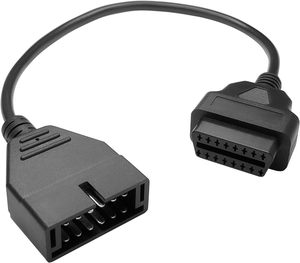 สายอะแดปเตอร์วินิจฉัย OBD 12 พิน เป็น OBD2 16 พิน |   ตัวเชื่อมต่อเครื่องสแกน ECU ของรถยนต์ |   เครื่องมือสแกนยานยนต์ที่ใช้งานร่วมกันได้ - Product Image 1