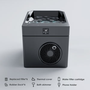 Bain de glace tout-en-un en acrylique avec contrôle Wi-Fi <span class=keywords><strong>local</strong></span> américain, <span class=keywords><strong>piscine</strong></span> de plongée froide avec filtre de refroidissement et couverture isolante - Product Image 3