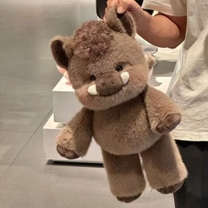Peluche de Cerdito y Vaca para Dormir, Almohada de Peluche, Muñeco de Poliéster y Algodón PP, de 0 a 24 Meses - Product Image 2