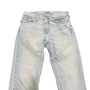 Denim acide de haute qualité pour hommes Design élégant de couleur foncée personnalisable mi-impression en vrac en gros lumière droite compétitive - Product Image 1