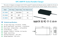Chargeur intelligent triphasé pour planches à roulettes électriques, planches de surf électriques, cyclomoteurs électriques et véhicules