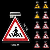 Panneau de signalisation pour passage piétonnier à LED, panneau de sécurité réfléchissant pour la sécurité des piétons, pour utilisation en extérieur