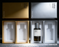 Service d'emballage de flacons de parfum de luxe sur mesure avec un design de forme unique, des matériaux écologiques, impression de logo