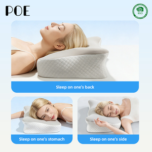 Oferta Caliente: Almohada Cervical Ergonómica Moderna de Espuma Viscoelástica Transpirable con Contorno de Mariposa para Enfriamiento, Ortopedia, Insomnio y Uso Terapéutico Médico - Product Image 2