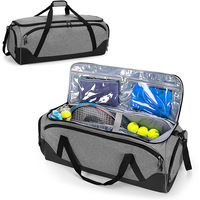 Maßgefertigte Tennisschläger-Sporttasche mit Separatem Schuhfach, Große Kapazität Nass-Trocken-Trennung Pickleball-Tasche