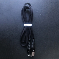Harga Pabrik Sampel Gratis Kawat Jalinan Katun 1M Pengisian Cepat USB 2.0 untuk Tipe C Kabel USB Mikro untuk Ponsel